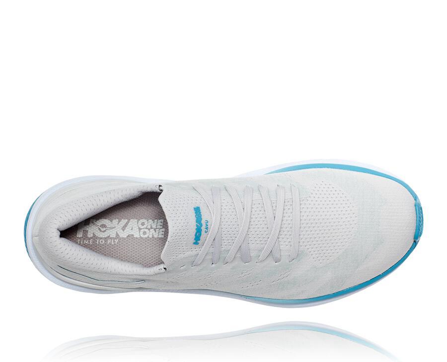 Hoka One One Tenisky Panske Biele/Modre - Cavu 3 - 95364-OCFJ